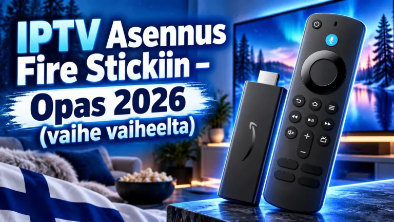 IPTV Asennus Fire Stickiin – Opas 2026 (vaihe vaiheelta)