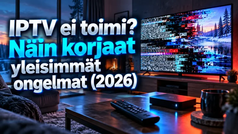 IPTV ei toimi? Näin korjaat yleisimmät ongelmat