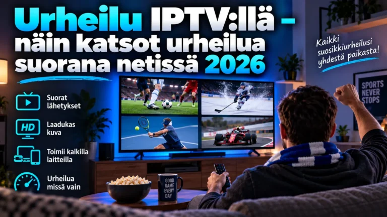 Urheilu IPTV:llä – näin katsot urheilua suorana netissä 2026